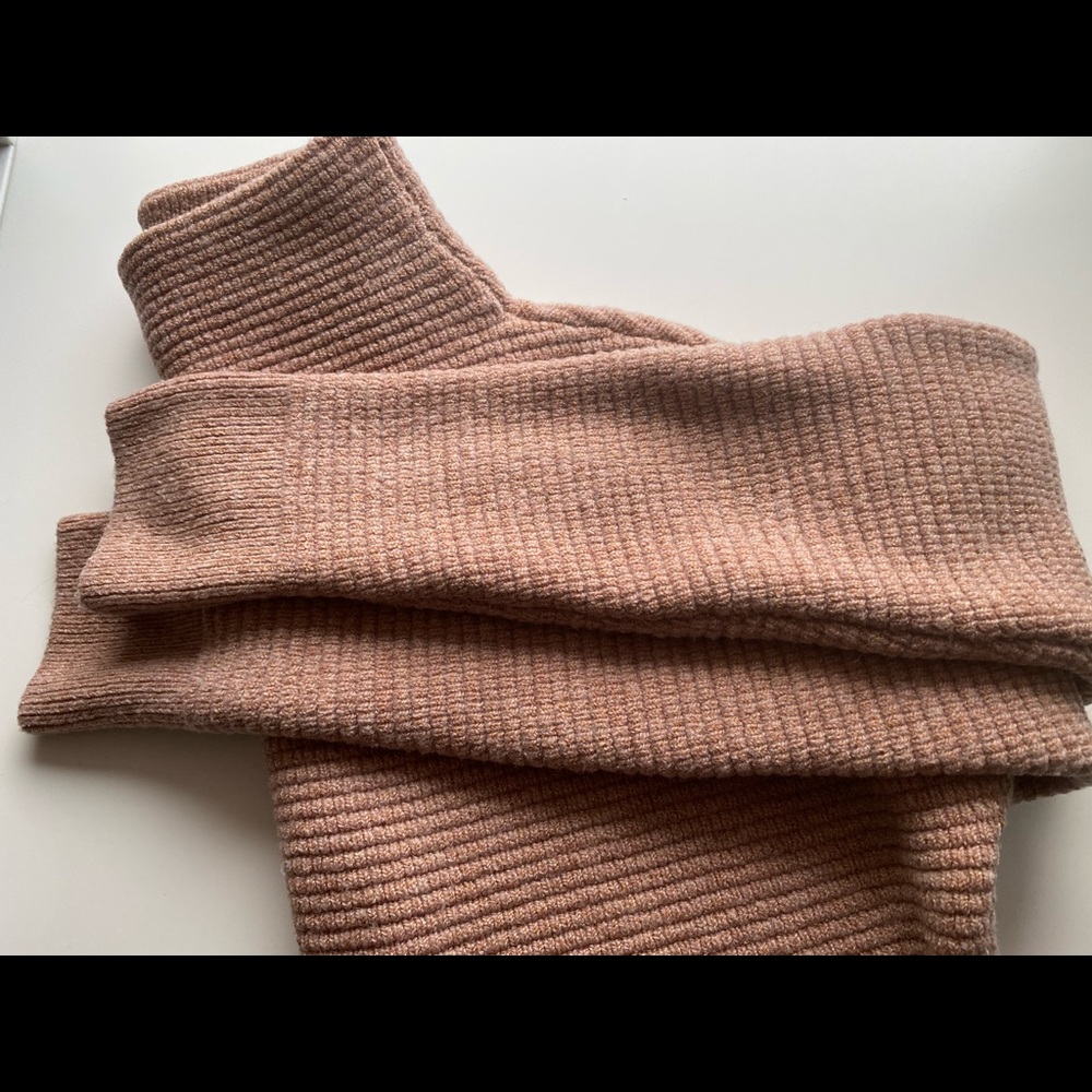 Madewell Southfield mockneck sweater in blush